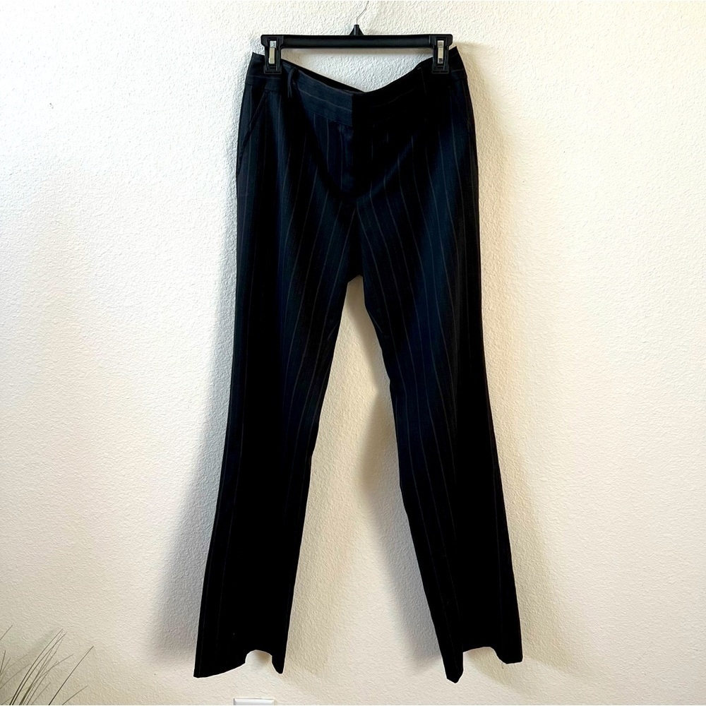 J. Crew City Fit Wool Pinstripe Trousers